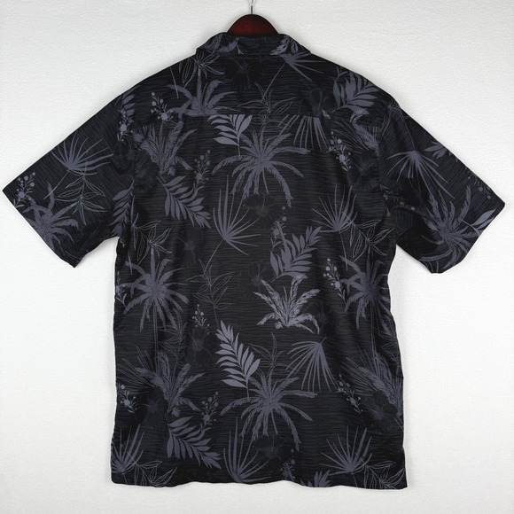 UCLA Bruins Hawaiian Shirt Mens Large Black Floral Tropical Embroidered Logo - Picture 3 of 8
